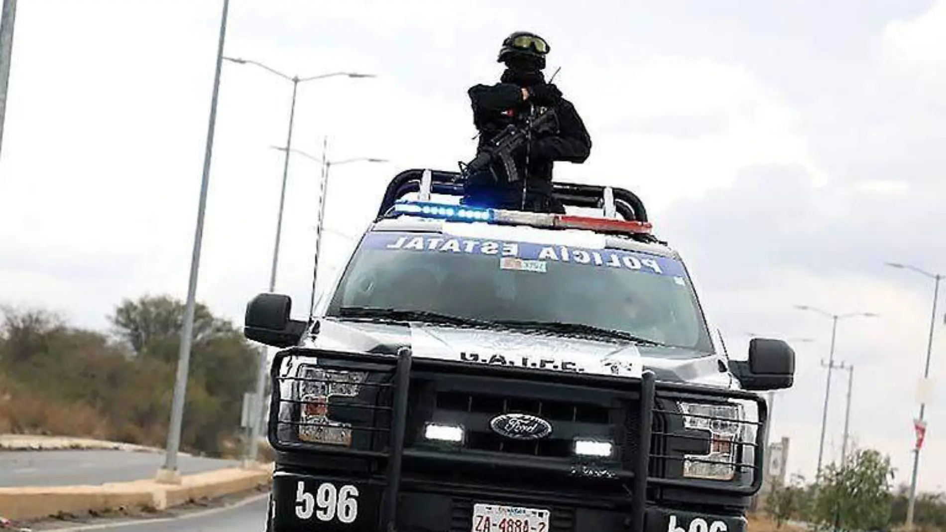 Elementos de la Policía Estatal Preventiva de Zacatecas durante recorridos de vigilancia